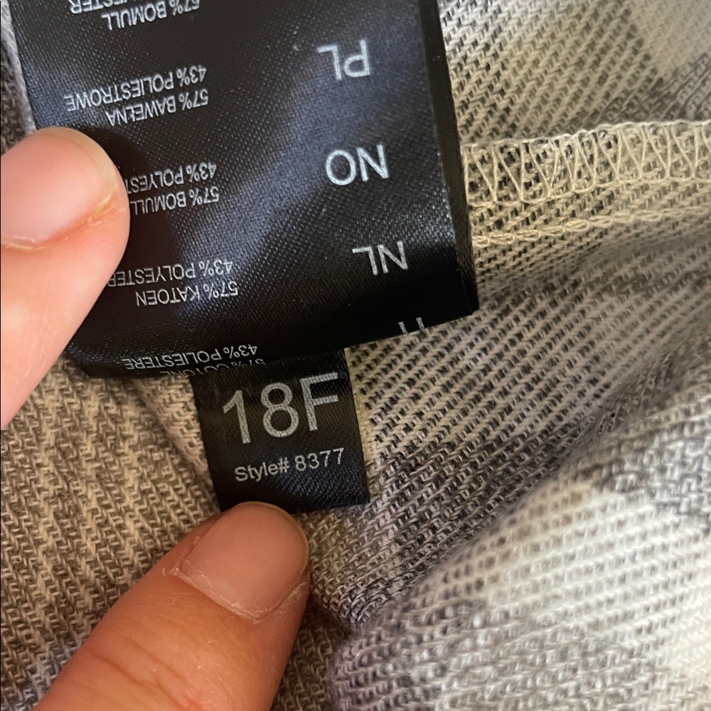 Classic Gray Plaid Button-Down Shirt - image 5